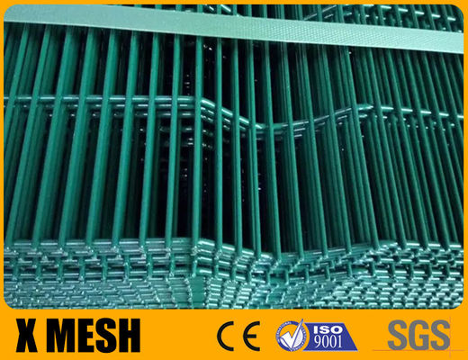 Green Powder Coated Anti Climb Mesh Fence High Security 358 Anti Cut Prison Mesh For Industrial