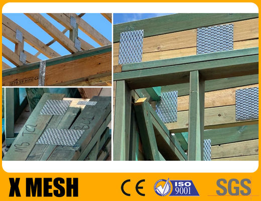 ASTM A 924 Standard Gang Nail Plates used to protect wiring that is passing through a stud