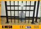 ASTM F2589 Black Metal Ornamental Steel Fence 52 Inches