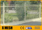 Galvanized Coated Security Metal Fencing 96'' Wrought Iron Steel Fence