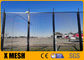2.0m Height Post Size 80mm Anti Climb Mesh Fence Black Color Powder Coated For Airport