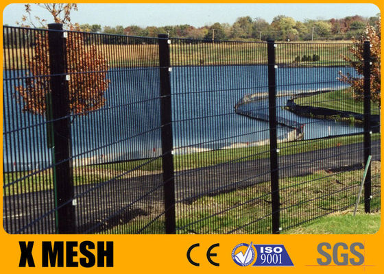 Weld Panels Anti Climb Mesh Fence Pvc Powder Spray Coated For Commercial Building
